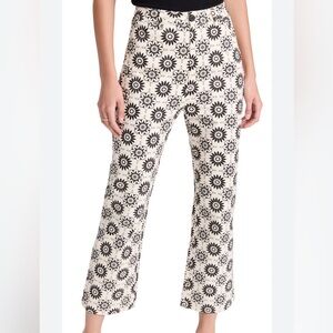 Rolla's Plaza Bootcut Crop Pants All Over Floral Print Size 8